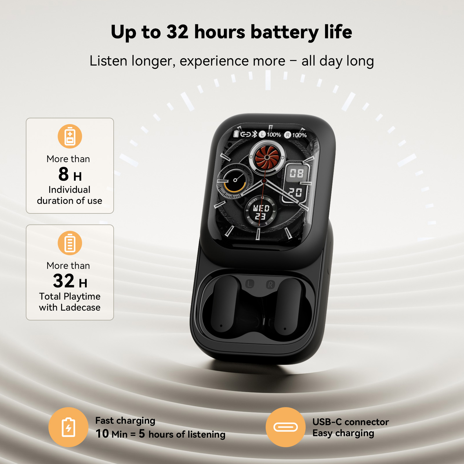 Wireless Earbuds Tws - หูฟังไร้สายบลูทูธ ZNP N04 พร้อมระบบแปลภาษาด้วยเสียง AI รองรับหลายภาษา