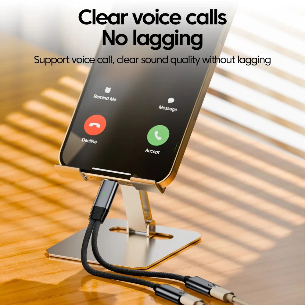 ตัวแยก USB C 2 ใน 1 แจ็คหูฟังอ - Earphone Splitter Jack บทวิจารณ์และราคา