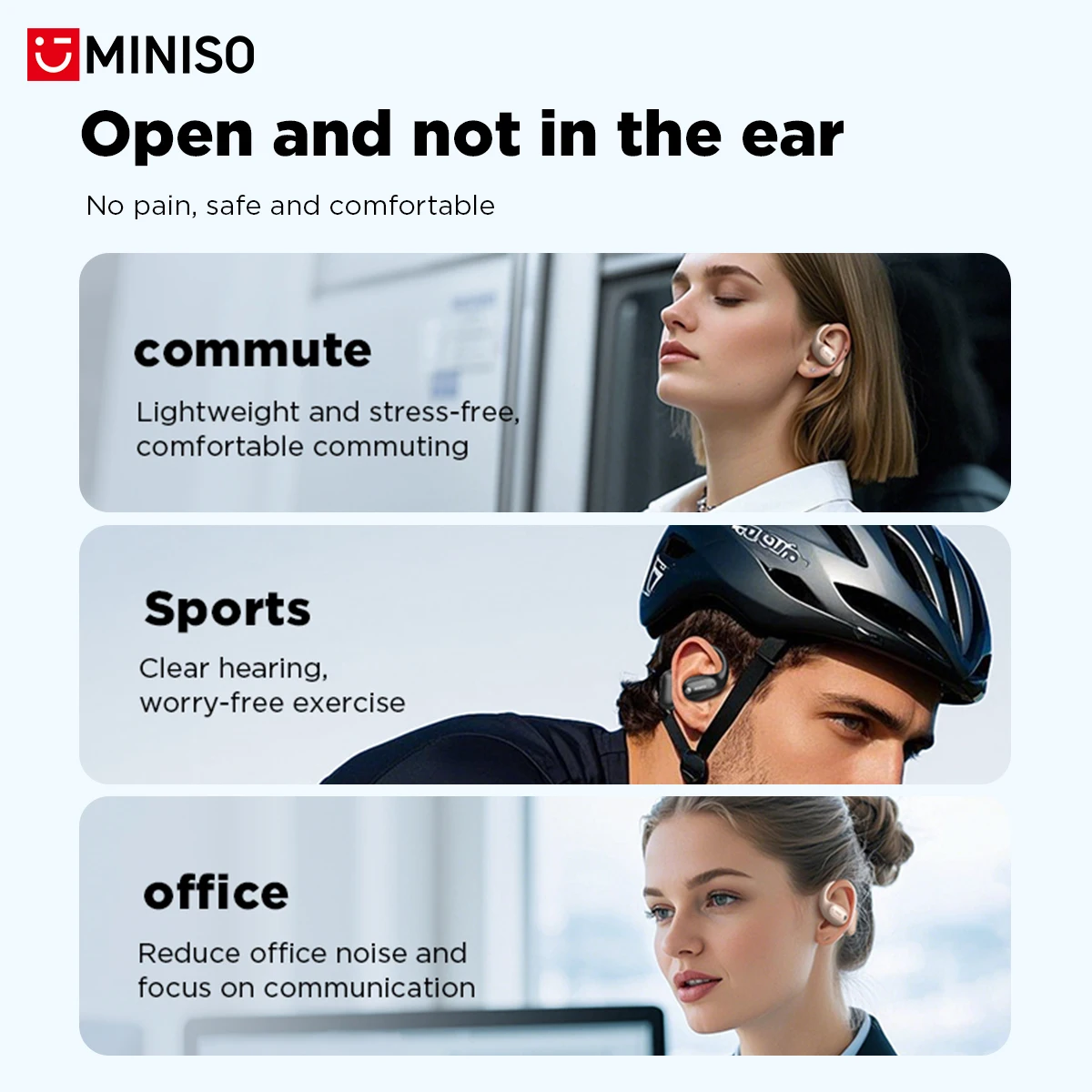 MINISO MS190 หูฟังแปลภาษาด้วยเ - Bluetooth Headset On Ear บทวิจารณ์และราคา