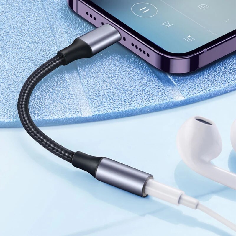 8 Pin ถึง 3.5 มม.แจ็คสายAUXสํา - Earphone Splitter Jack บทวิจารณ์และราคา