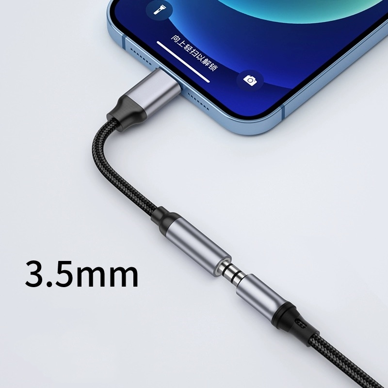 8 Pin ถึง 3.5 มม.แจ็คสายAUXสํา - Earphone Splitter Jack บทวิจารณ์และราคา