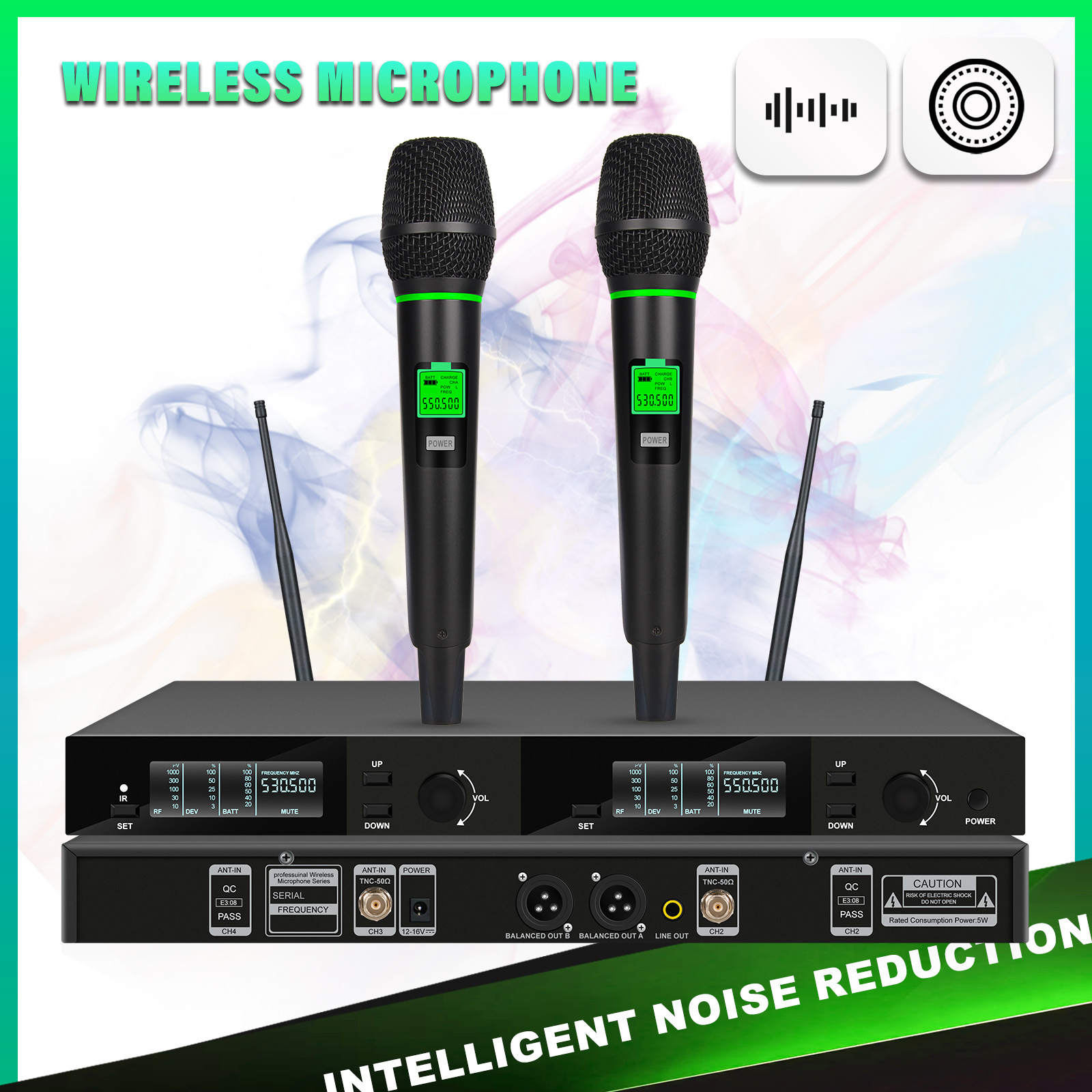 ระบบไมโครโฟนไร้สาย UHF คู่ ไมโ - Shure Mic Sm58 บทวิจารณ์และราคา