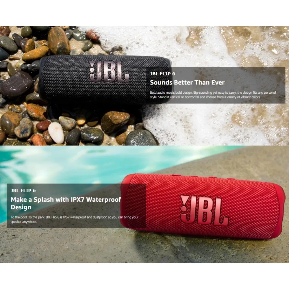 ลำโพงบลูทูธ JBL FLIP6 สำหรับใช - Jbl Speaker Flip 6 บทวิจารณ์และราคา