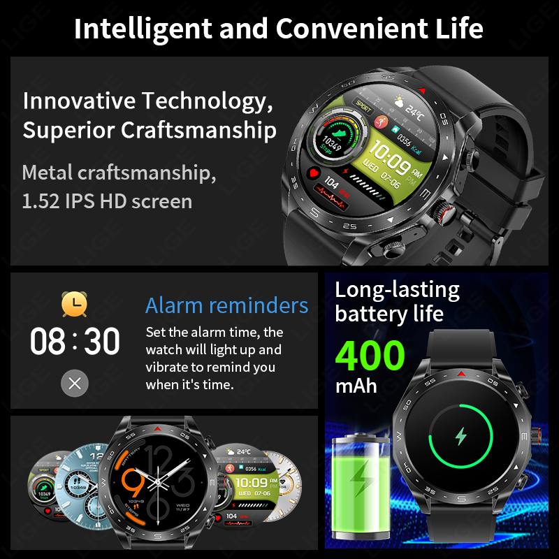 LIGE TWS สมาร์ทวอทช์ 2-in-1 พร - Wireless Earbuds Tws บทวิจารณ์และราคา