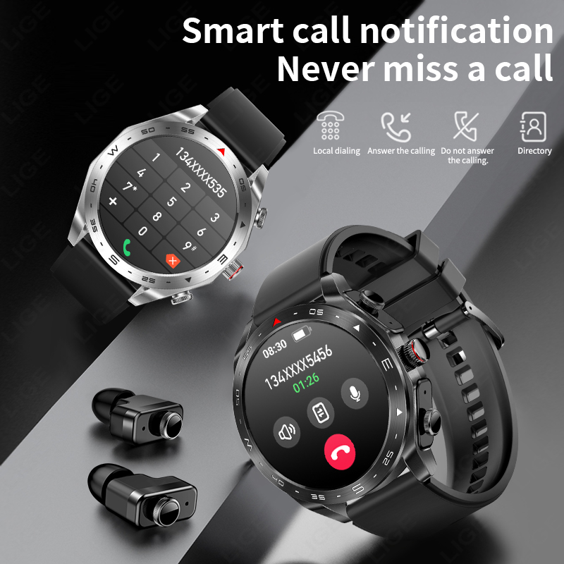 LIGE TWS สมาร์ทวอทช์ 2-in-1 พร - Wireless Earbuds Tws บทวิจารณ์และราคา