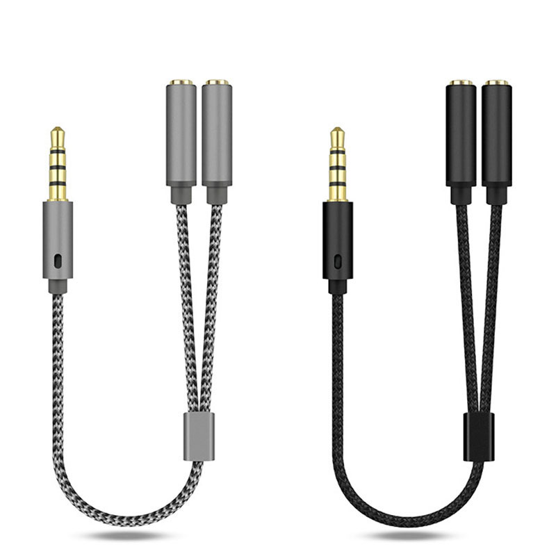 สายแยกเสียงแบบถักขนาด 3.5 มม.  - Earphone Splitter Jack บทวิจารณ์และราคา