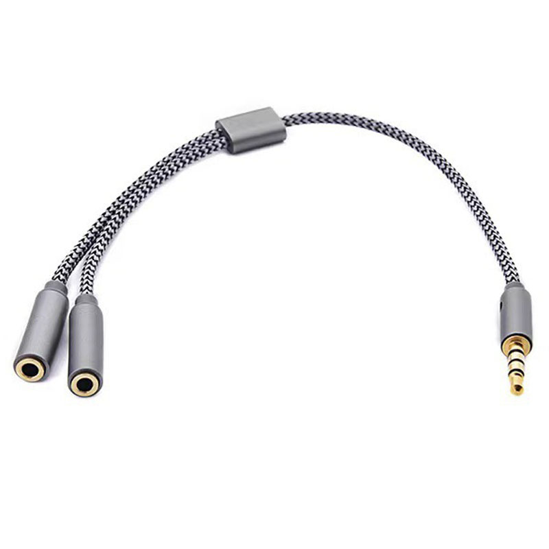 สายแยกเสียงแบบถักขนาด 3.5 มม.  - Earphone Splitter Jack บทวิจารณ์และราคา